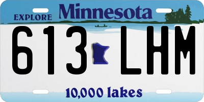 MN license plate 613LHM