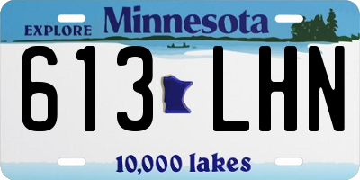 MN license plate 613LHN
