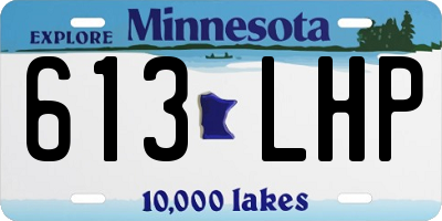 MN license plate 613LHP