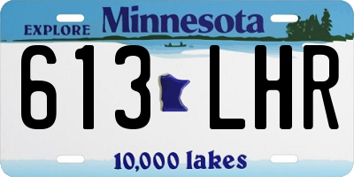 MN license plate 613LHR