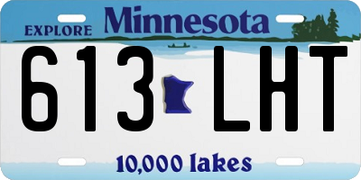 MN license plate 613LHT