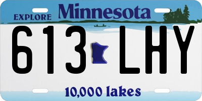 MN license plate 613LHY