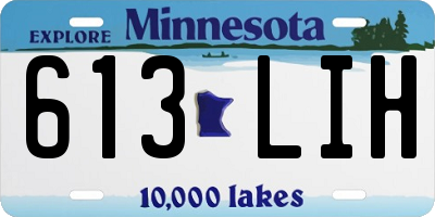 MN license plate 613LIH