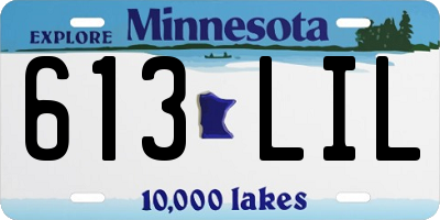 MN license plate 613LIL