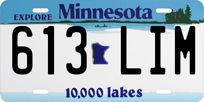 MN license plate 613LIM