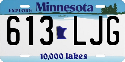 MN license plate 613LJG