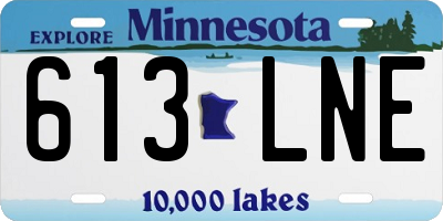MN license plate 613LNE