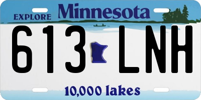 MN license plate 613LNH
