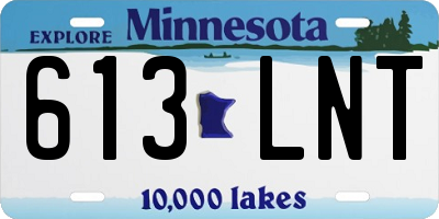 MN license plate 613LNT