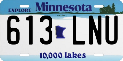 MN license plate 613LNU