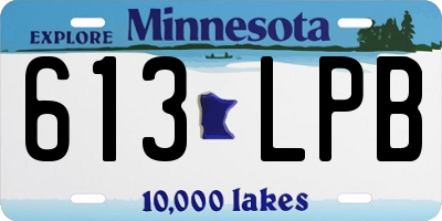 MN license plate 613LPB