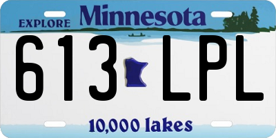 MN license plate 613LPL