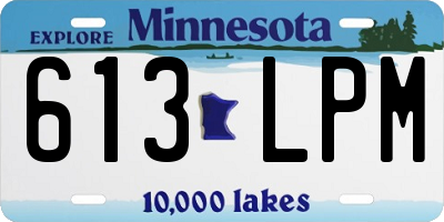 MN license plate 613LPM