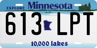 MN license plate 613LPT