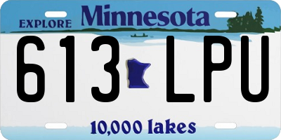MN license plate 613LPU