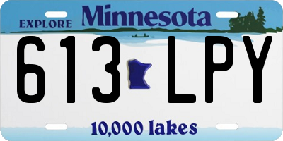 MN license plate 613LPY