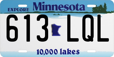 MN license plate 613LQL