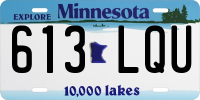 MN license plate 613LQU