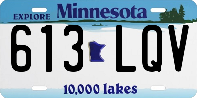 MN license plate 613LQV