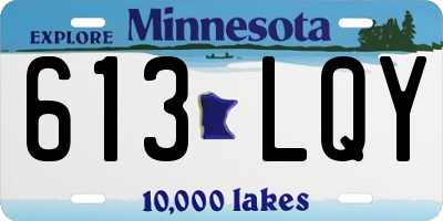 MN license plate 613LQY