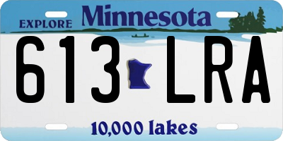 MN license plate 613LRA