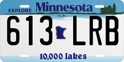 MN license plate 613LRB