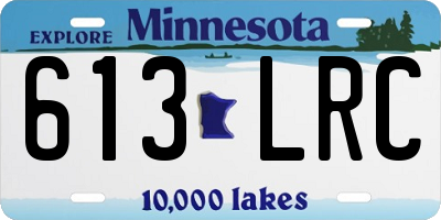 MN license plate 613LRC