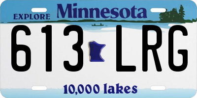 MN license plate 613LRG
