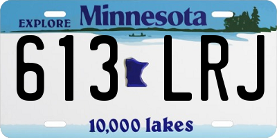MN license plate 613LRJ