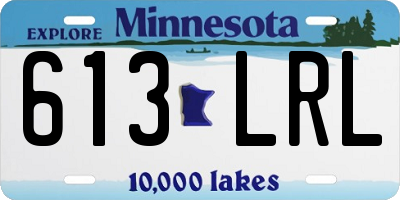 MN license plate 613LRL