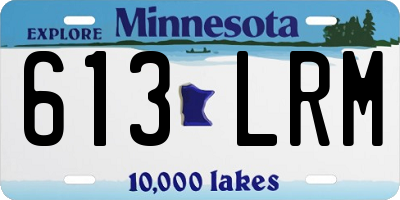 MN license plate 613LRM