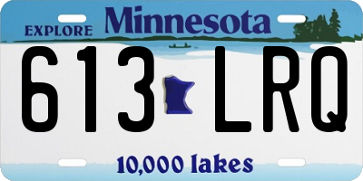 MN license plate 613LRQ