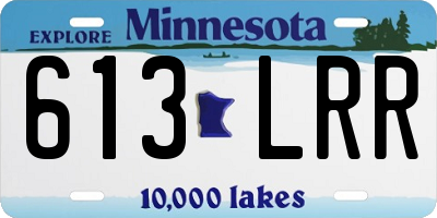 MN license plate 613LRR