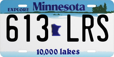 MN license plate 613LRS