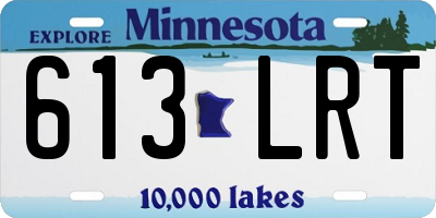 MN license plate 613LRT