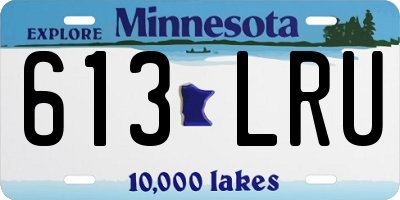 MN license plate 613LRU