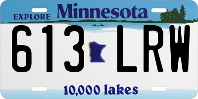 MN license plate 613LRW
