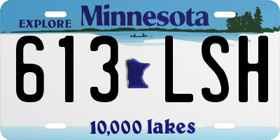 MN license plate 613LSH