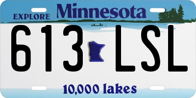 MN license plate 613LSL