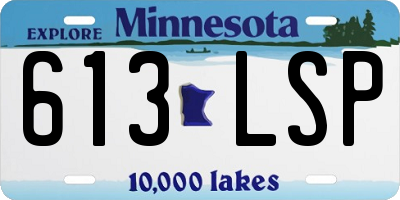 MN license plate 613LSP
