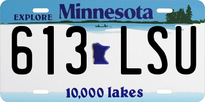 MN license plate 613LSU
