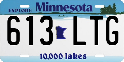 MN license plate 613LTG