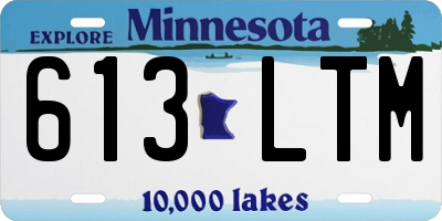 MN license plate 613LTM
