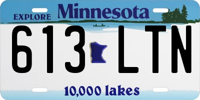 MN license plate 613LTN