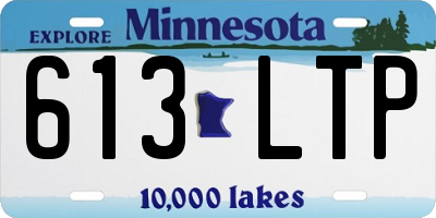 MN license plate 613LTP
