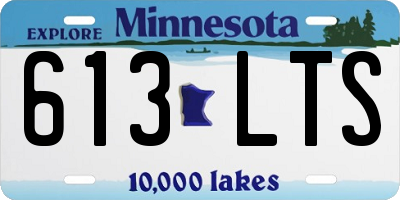 MN license plate 613LTS