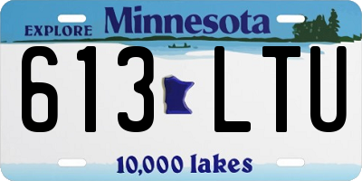 MN license plate 613LTU