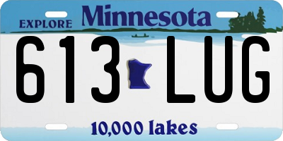 MN license plate 613LUG
