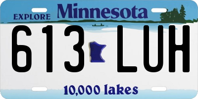 MN license plate 613LUH