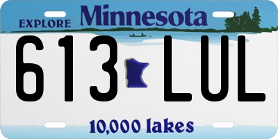 MN license plate 613LUL